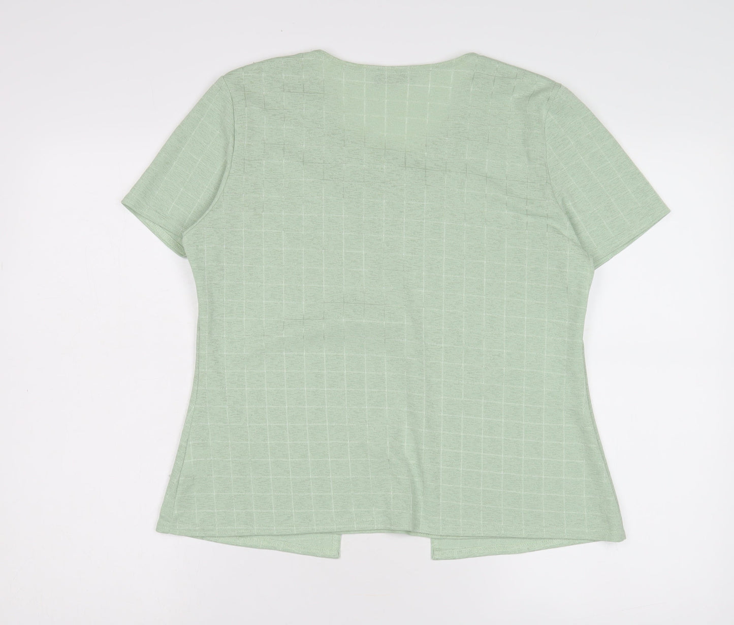 Womens UK Size L Saloos Green Basic Blouse