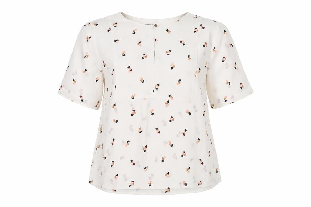 Womens UK Size 8 Marks and Spencer Ivory Basic Blouse