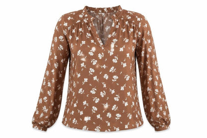 Womens UK Size 10 Marks and Spencer Brown Basic Blouse