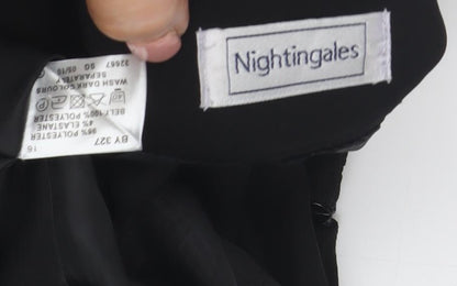 Nightingales Women’s Black Pencil Skirt Size 16