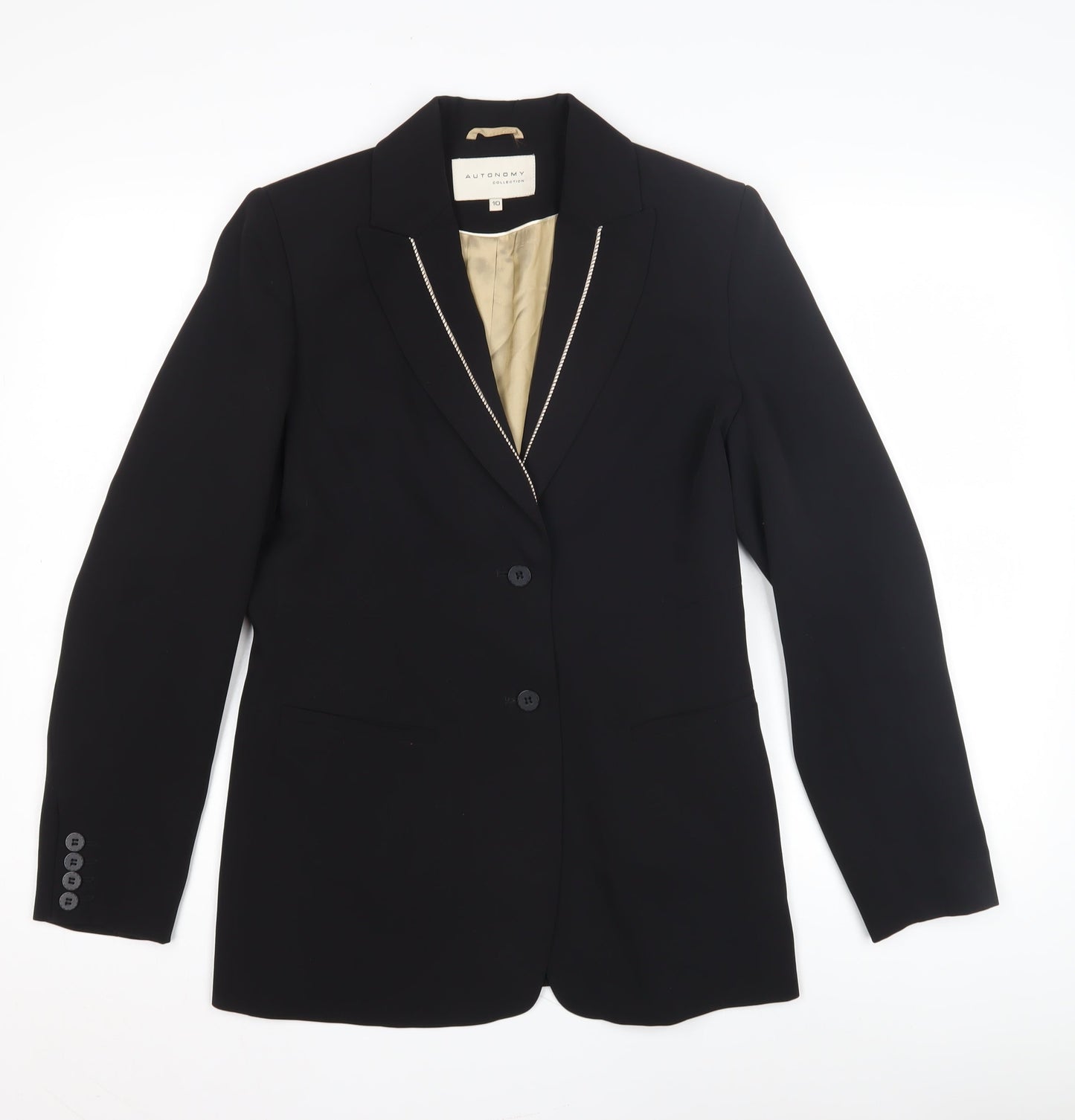 Autonomy Women's Black Blazer, Size 10, Classic Style