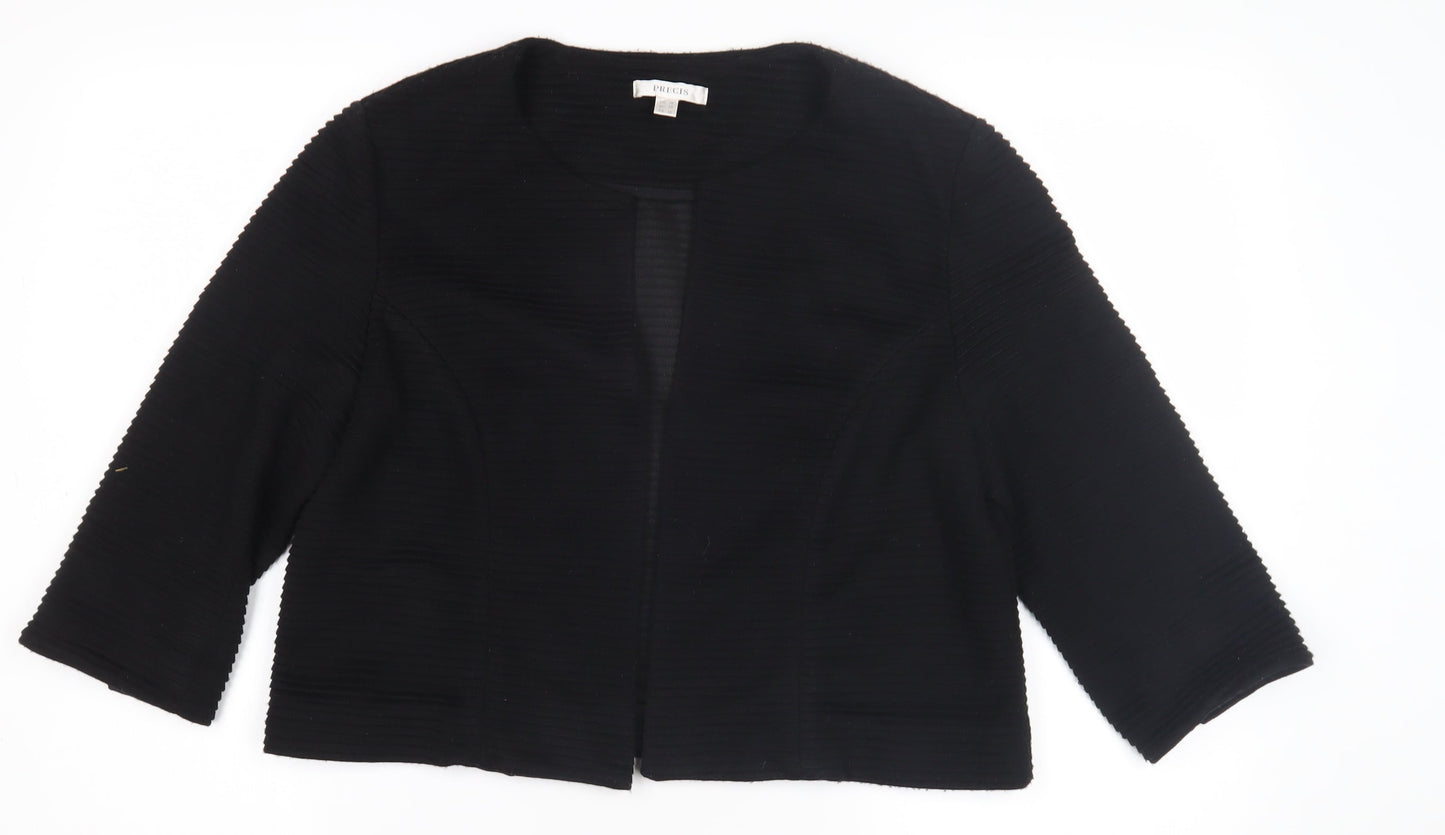 Womens UK Size 16 Precis Black Basic Jacket