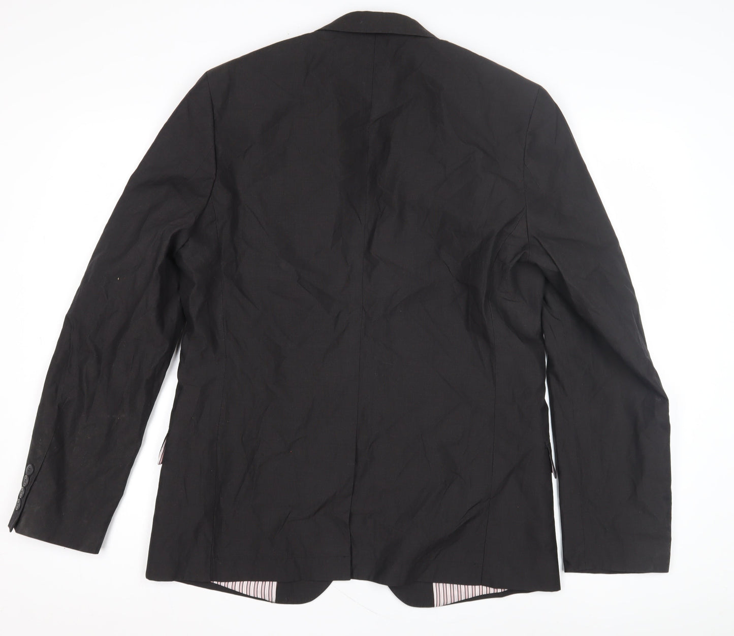 H&M Men's Black Blazer Jacket Size 52 Stylish