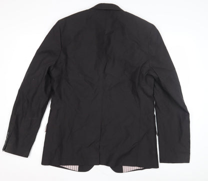 H&M Men's Black Blazer Jacket Size 52 Stylish