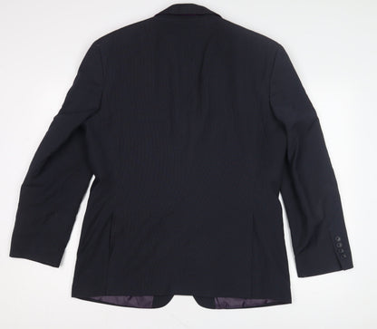 Mens UK Size 42 Burton Regular Black Suit Jacket