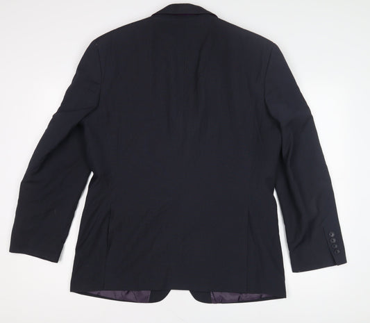 Mens UK Size 42 Burton Regular Black Suit Jacket