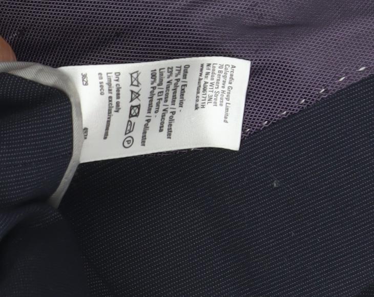 Mens UK Size 42 Burton Regular Black Suit Jacket