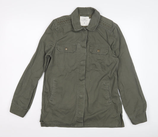 Womens UK Size 6 H&M Green Military Jacket
