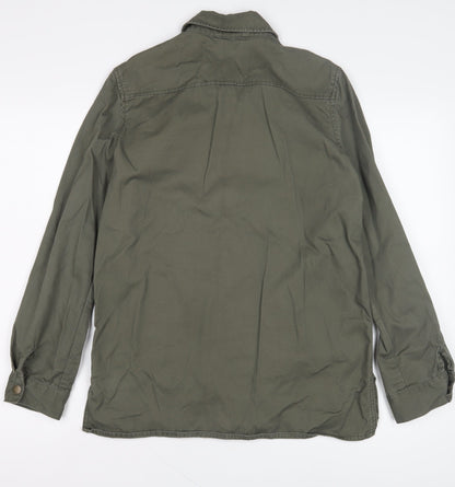 Womens UK Size 6 H&M Green Military Jacket