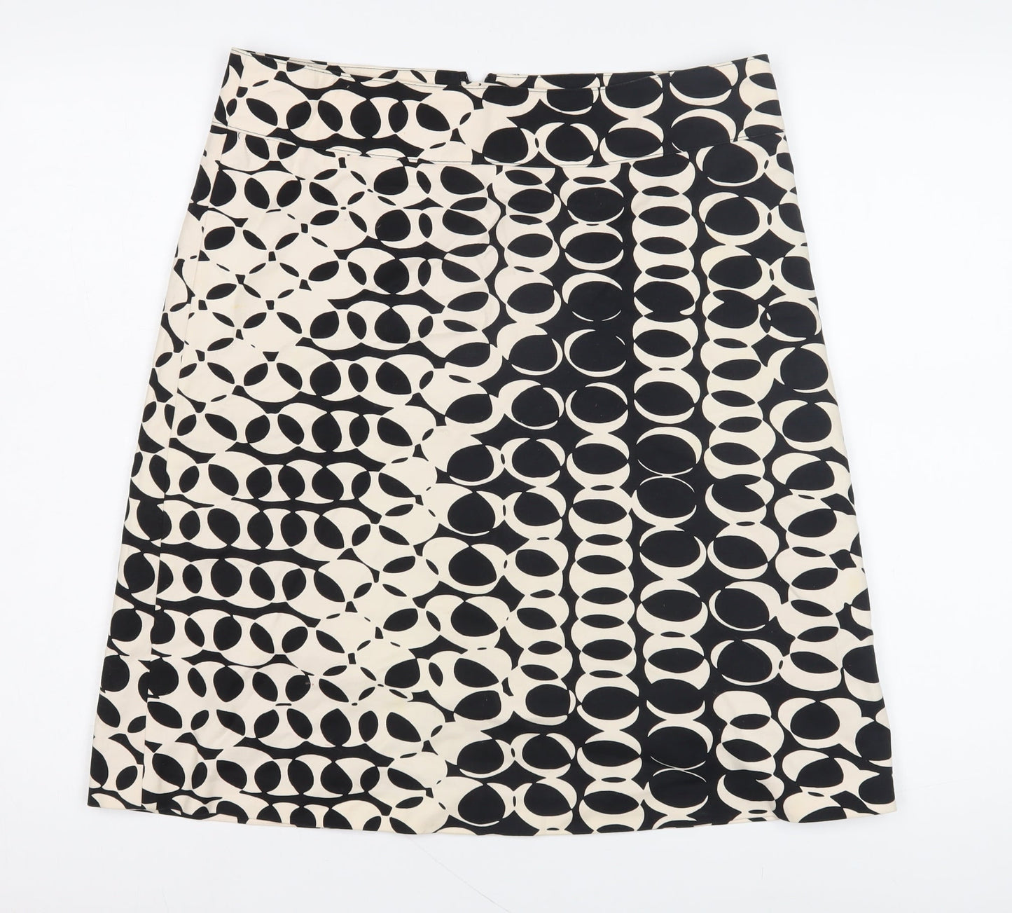 Mexx Women's Black & White Geometric Pencil Skirt Size 12