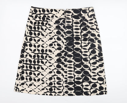 Mexx Women's Black & White Geometric Pencil Skirt Size 12
