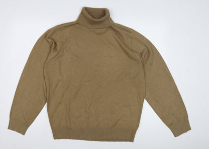 Greenwoods Escape Beige Roll Neck Jumper, Men's, Size L