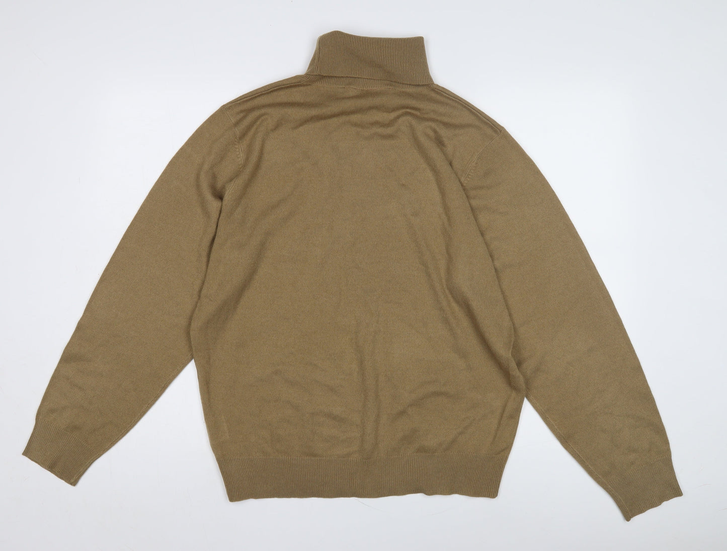 Greenwoods Escape Beige Roll Neck Jumper, Men's, Size L