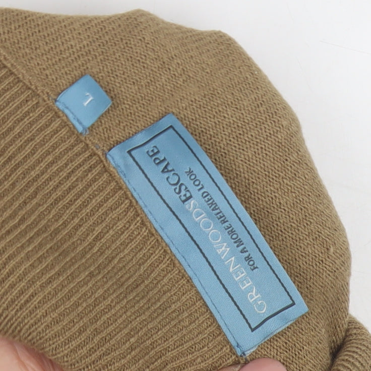 Greenwoods Escape Beige Roll Neck Jumper, Men's, Size L