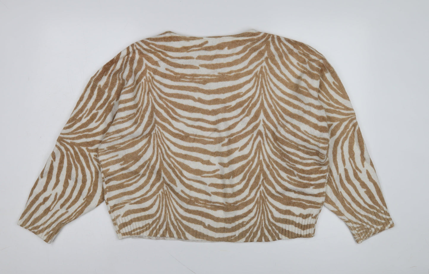 Womens UK Size L Marks and Spencer Beige Pullover Jumper