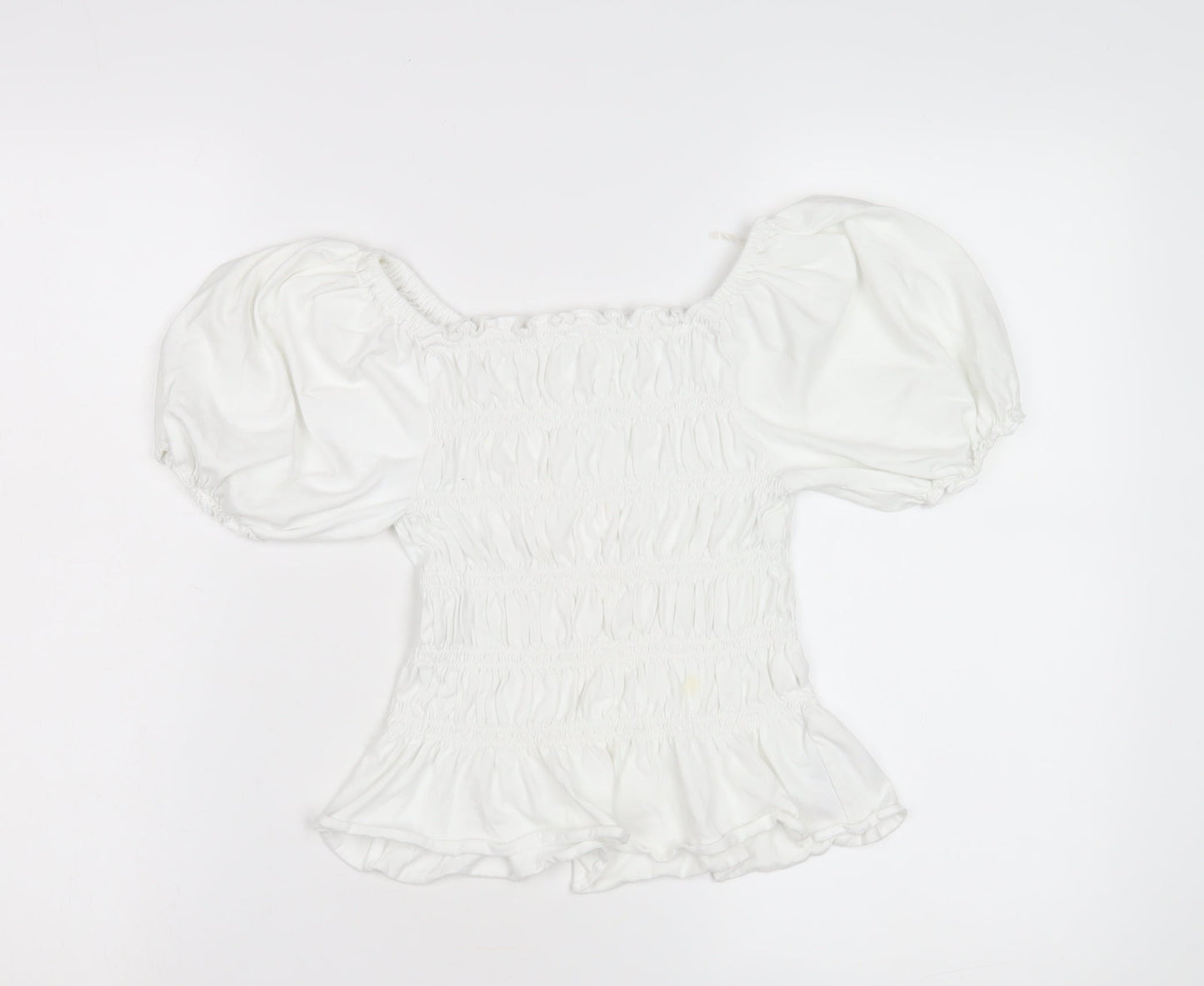 Womens UK Size 10 NEXT White Basic Blouse