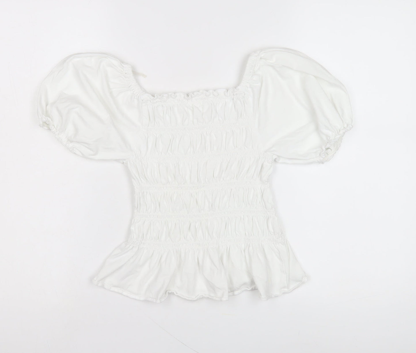 Womens UK Size 10 NEXT White Basic Blouse