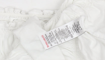 Womens UK Size 10 NEXT White Basic Blouse