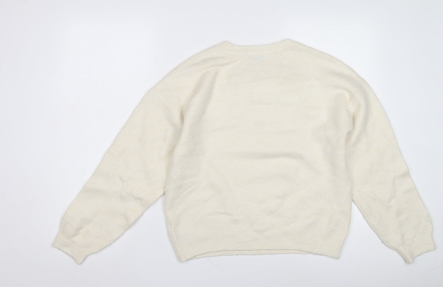 Womens UK Size S Marks and Spencer Beige Pullover Jumper