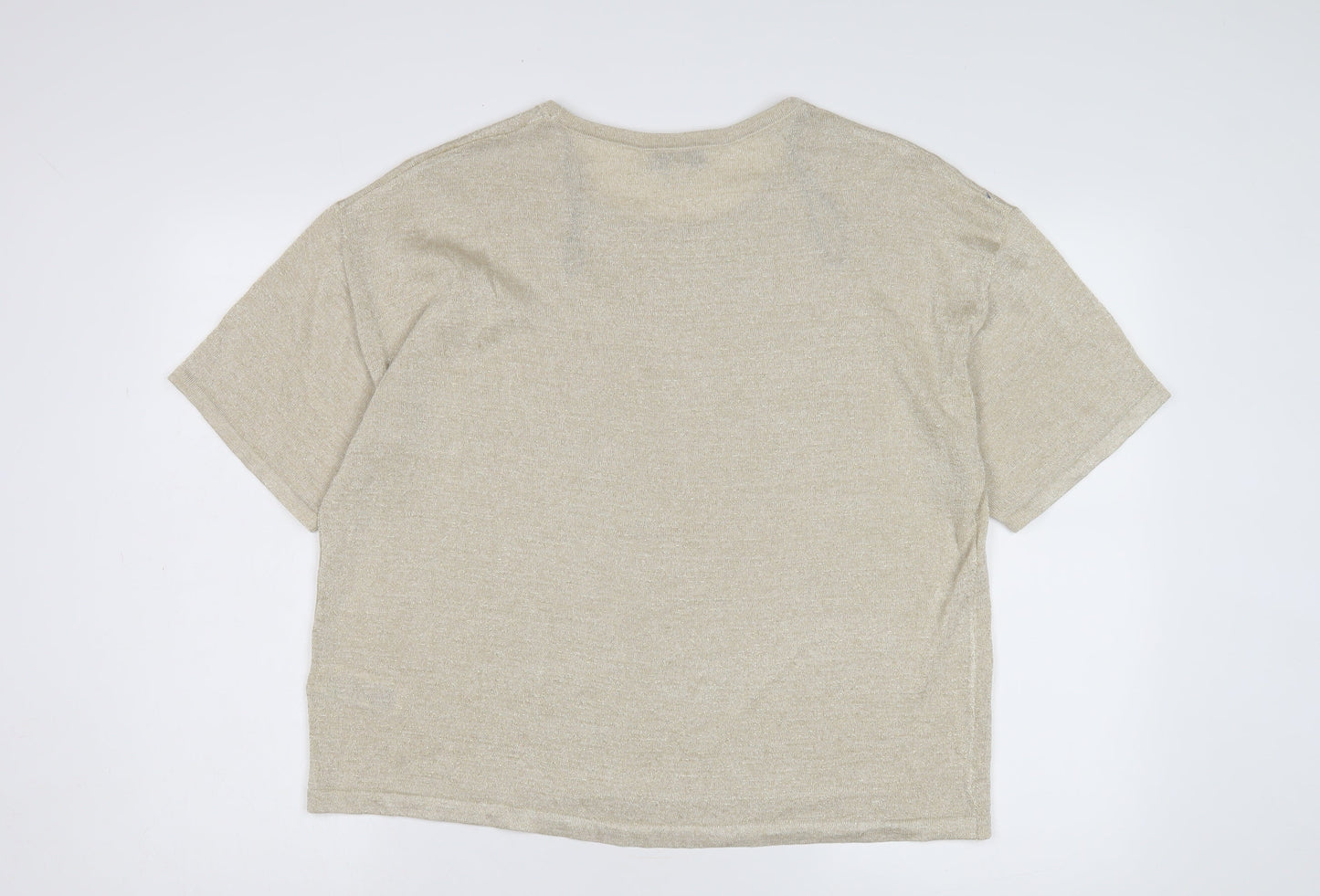 Womens UK Size L Marks and Spencer Beige Pullover
