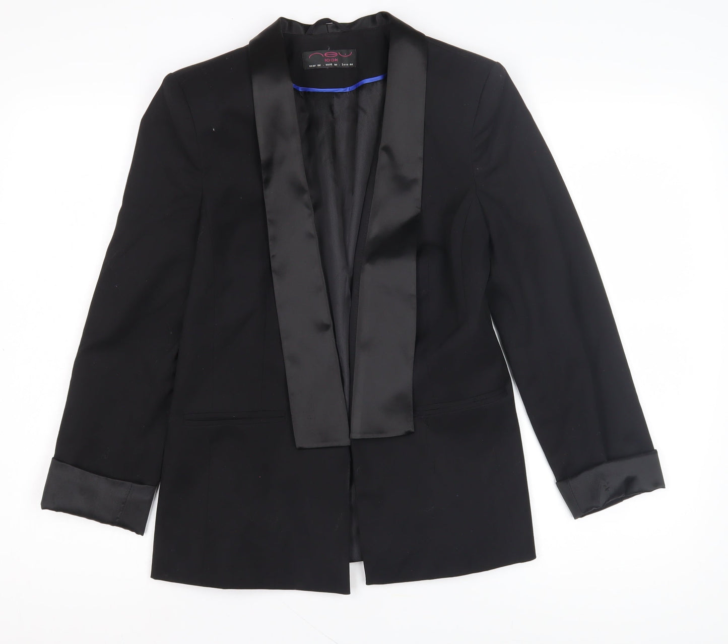 Womens UK Size 10 New Look Black Basic Jacket