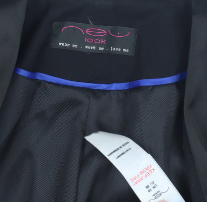 Womens UK Size 10 New Look Black Basic Jacket
