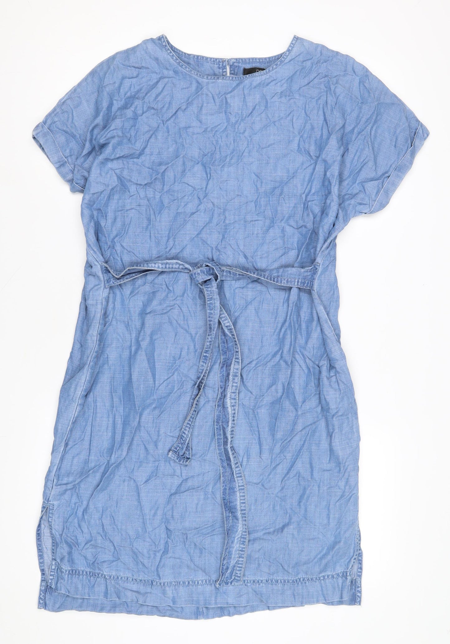 Next Women's Blue Chambray Shift Dress, Size 10