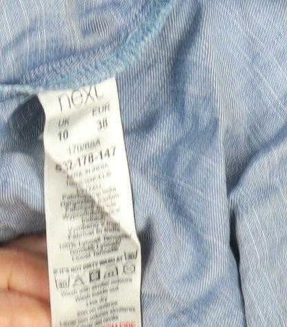 Next Women's Blue Chambray Shift Dress, Size 10