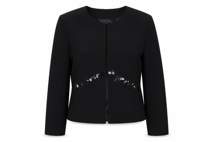Paula Borges Women's Black Jacket, Size 14