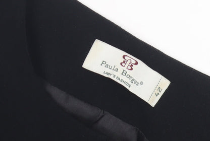 Paula Borges Women's Black Jacket, Size 14