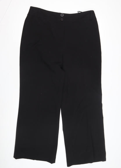 Womens UK Size 16 CC Regular Fit  Black Trousers