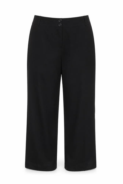 Country Casuals Women's Black Wide-Leg Trousers Size 16