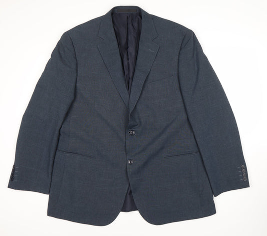 Mens UK Size 44 Marks and Spencer Regular Blue Suit Jacket