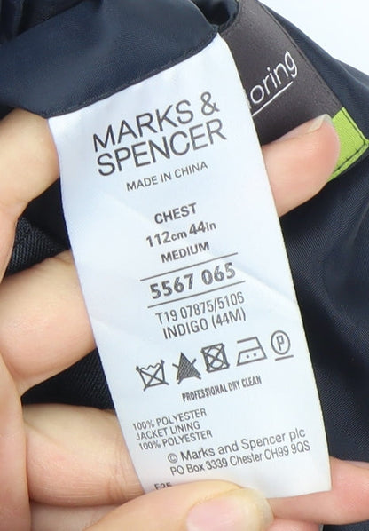 Mens UK Size 44 Marks and Spencer Regular Blue Suit Jacket
