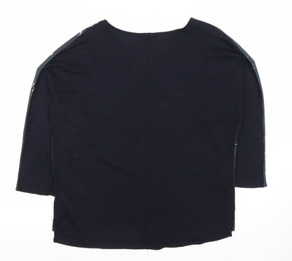 Womens UK Size 8 Betty & Co Blue Basic Blouse