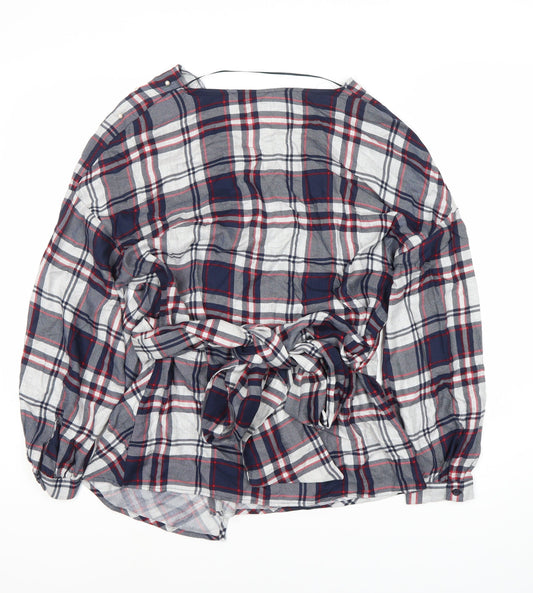 Zara Basic Women's Multicoloured Wrap Blouse, Size 2