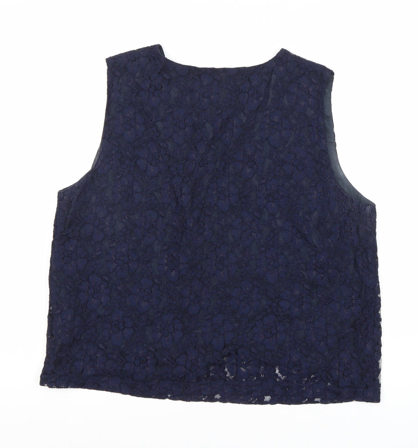 Womens UK Size 16 Monsoon Blue Basic Tank