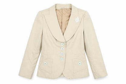 Élegance d'Europe Women's Beige Blazer Size 16