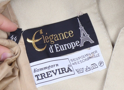 Élegance d'Europe Women's Beige Blazer Size 16