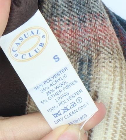 Casual Club Men's Multicoloured S Check Waistcoat