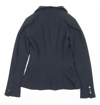 Betty Blue Women's Black Blazer, Size 12, Notch Lapel