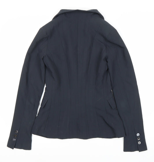 Betty Blue Women's Black Blazer, Size 12, Notch Lapel