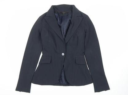 Betty Blue Women's Black Blazer, Size 12, Notch Lapel
