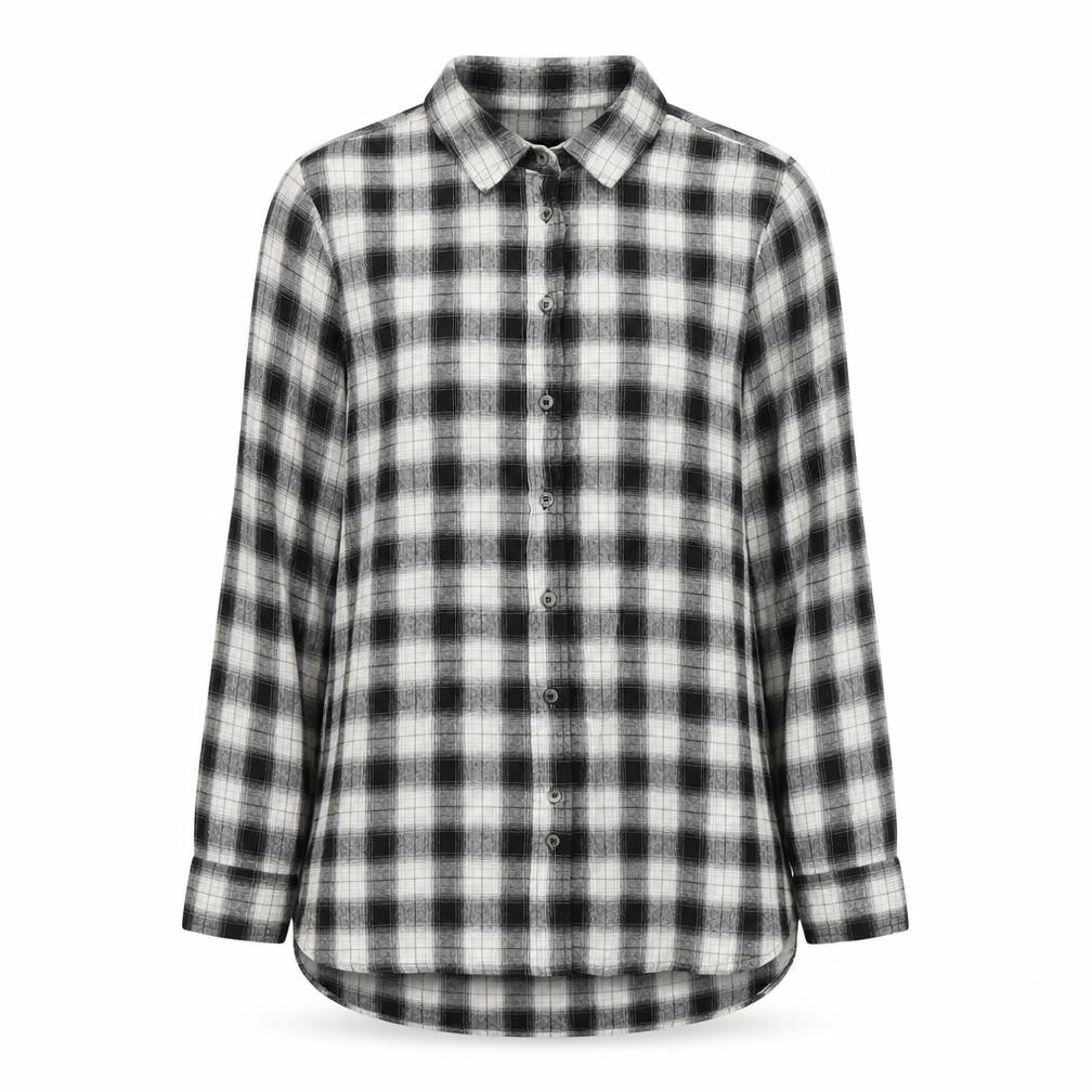 Womens UK Size 10 New Look Black Basic Button-Up