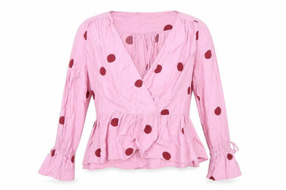 Womens UK Size 14 ASOS Pink Wrap Blouse