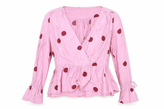 Womens UK Size 14 ASOS Pink Wrap Blouse
