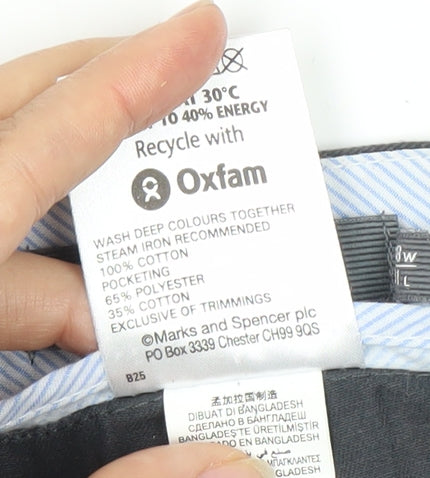 Marks & Spencer Men's Blue Trousers, Size 38