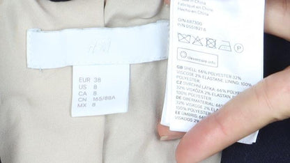 H&M Women's Black Blazer, Size 10, Lined, Excellent Condition