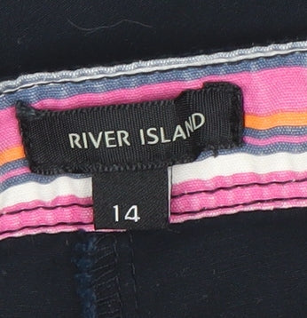 River Island Women's Black Trousers Size 14