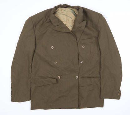 Fascino Men's Brown 36 Double-Breasted Blazer